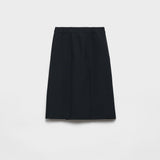Wool hopsack skirt