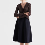 Light cashmere and wool skirt