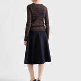 Light cashmere and wool skirt