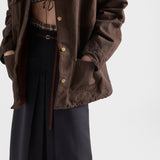 Kid mohair midi skirt