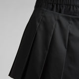 Pleated Re-Nylon miniskirt