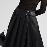 Pleated Re-Nylon skirt
