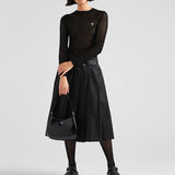 Pleated Re-Nylon skirt