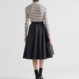 Re-Nylon pleated skirt
