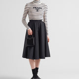 Re-Nylon pleated skirt