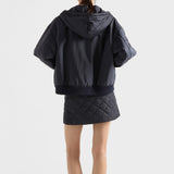 Lightweight, quilted Re-Nylon miniskirt