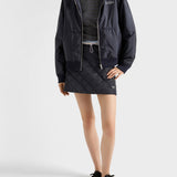 Lightweight, quilted Re-Nylon miniskirt