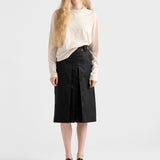 Flared Re-Nylon skirt