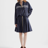 Light Re-Nylon pleated skirt