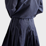 Light Re-Nylon pleated skirt