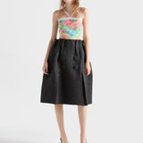 Shetland wool midi skirt