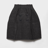 Shetland wool midi skirt