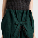 Shetland wool midi skirt