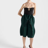 Shetland wool midi skirt