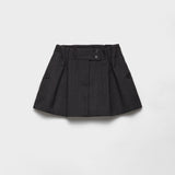 Chevron wool mini skirt
