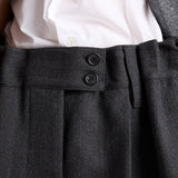 Chevron wool mini skirt