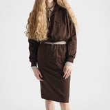 Reversible cotton jersey and Re-Nylon skirt