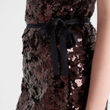 Embroidered sequin skirt