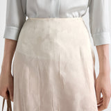 Floral print jacquard skirt