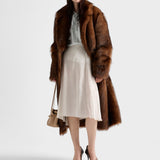 Floral print jacquard skirt