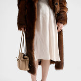 Floral print jacquard skirt