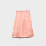 Washed satin skirt