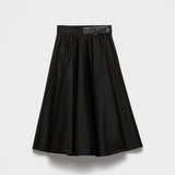Chino circle midi-skirt