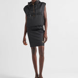 Re-Nylon pencil skirt