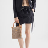 Kid mohair miniskirt