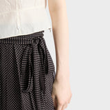 Printed chiffon wrap skirt
