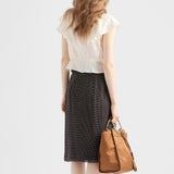 Printed chiffon wrap skirt