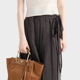 Printed chiffon wrap skirt