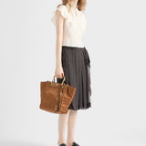 Printed chiffon wrap skirt