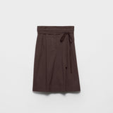 Poplin wrap skirt