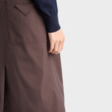 Poplin wrap skirt