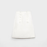 Cotton gabardine skirt