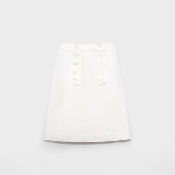 Cotton gabardine skirt