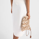 Cotton gabardine skirt