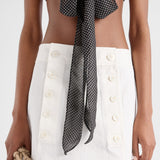 Cotton gabardine skirt