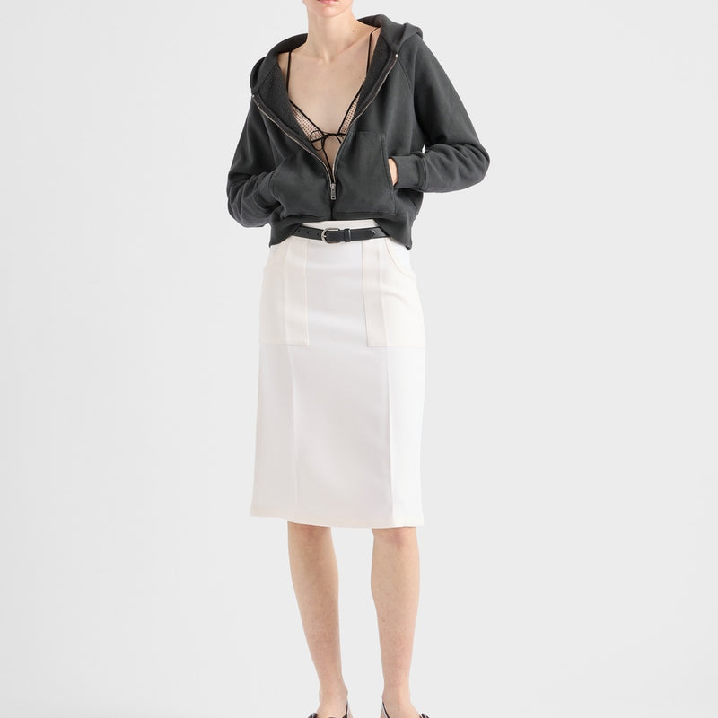 Compact sablé skirt
