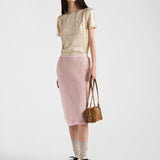 Cotton mesh skirt