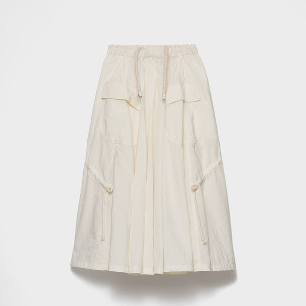 Technical pongé skirt