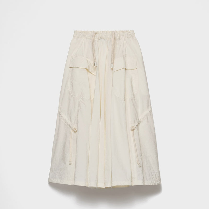 Technical pongé skirt