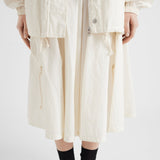 Technical pongé skirt