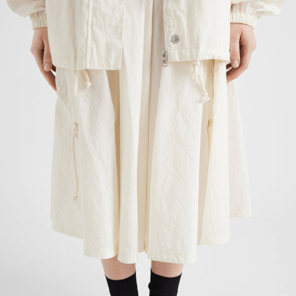 Technical pongé skirt