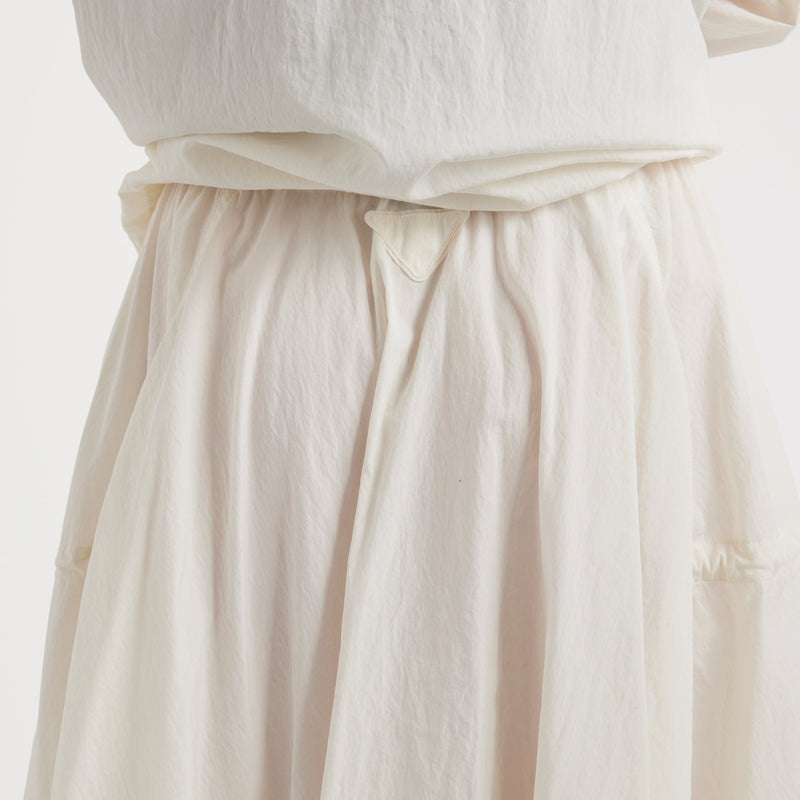 Technical pongé skirt