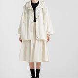 Technical pongé skirt