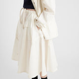 Technical pongé skirt