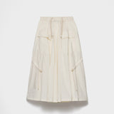 Technical pongé skirt