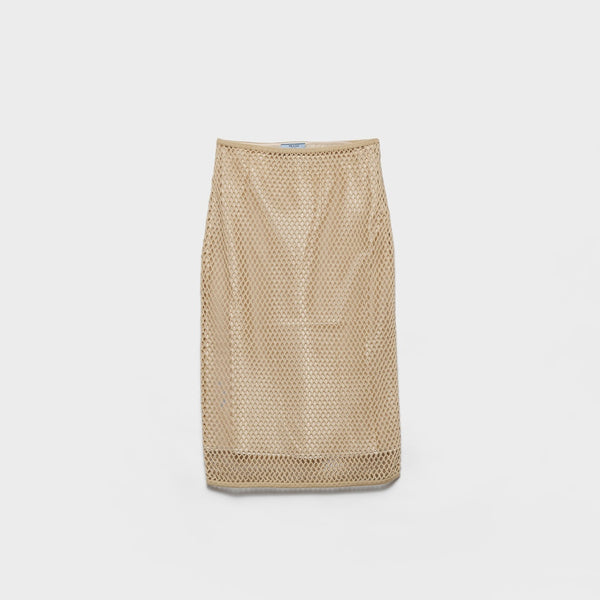 Cotton mesh skirt